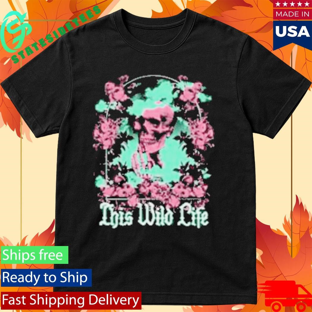 This Wild Life Floral Skeleton Shirt