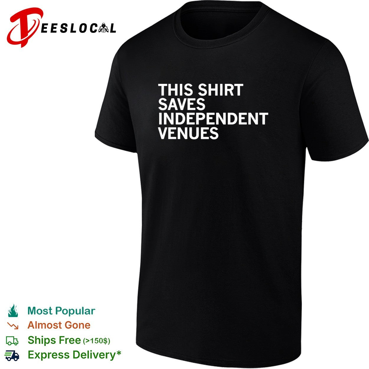 This shirt saves independent venues shirt