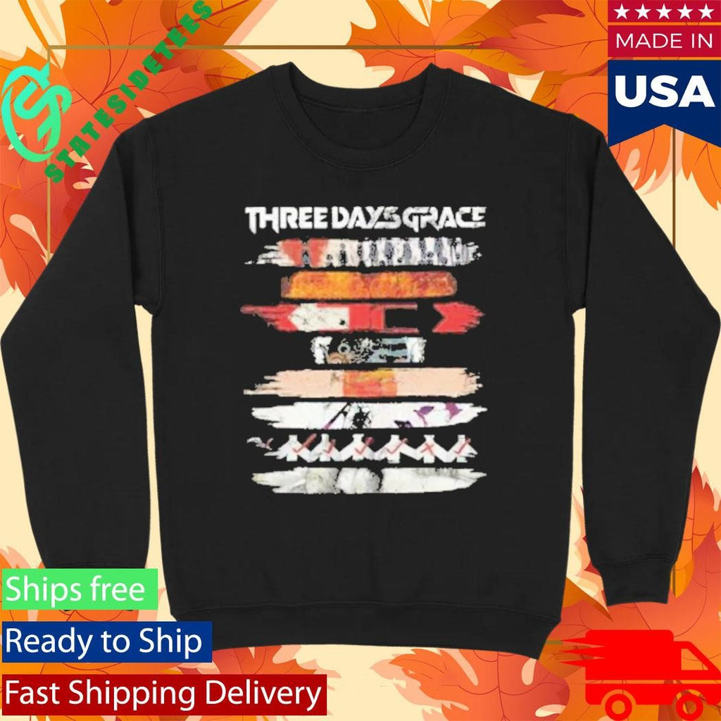 Three Days Grace 2026 Album Stripe Tour T-Shirt