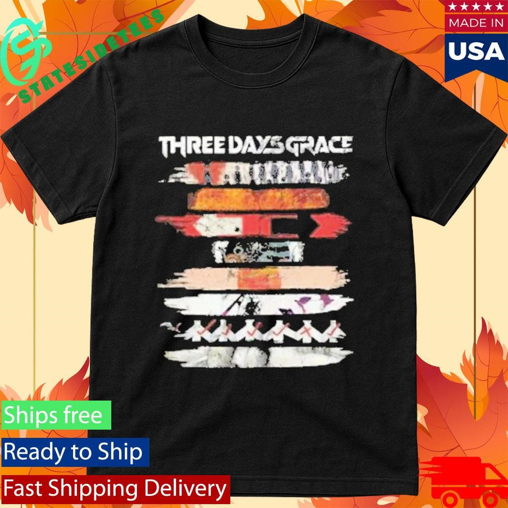 Three Days Grace 2026 Album Stripe Tour T-Shirt
