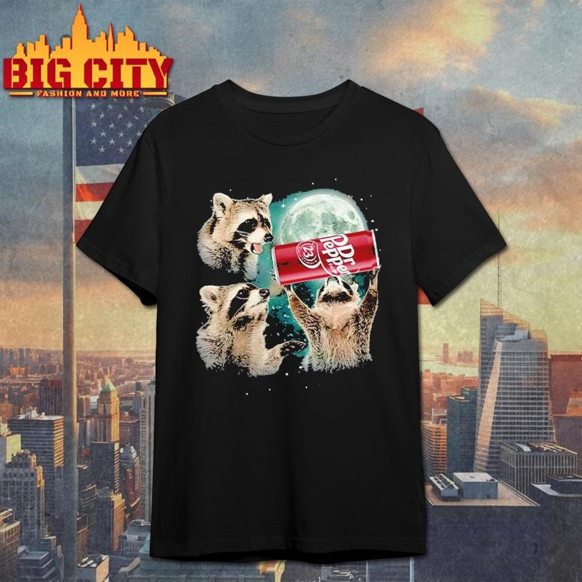 Three Raccoons Dr Pepper Shirt