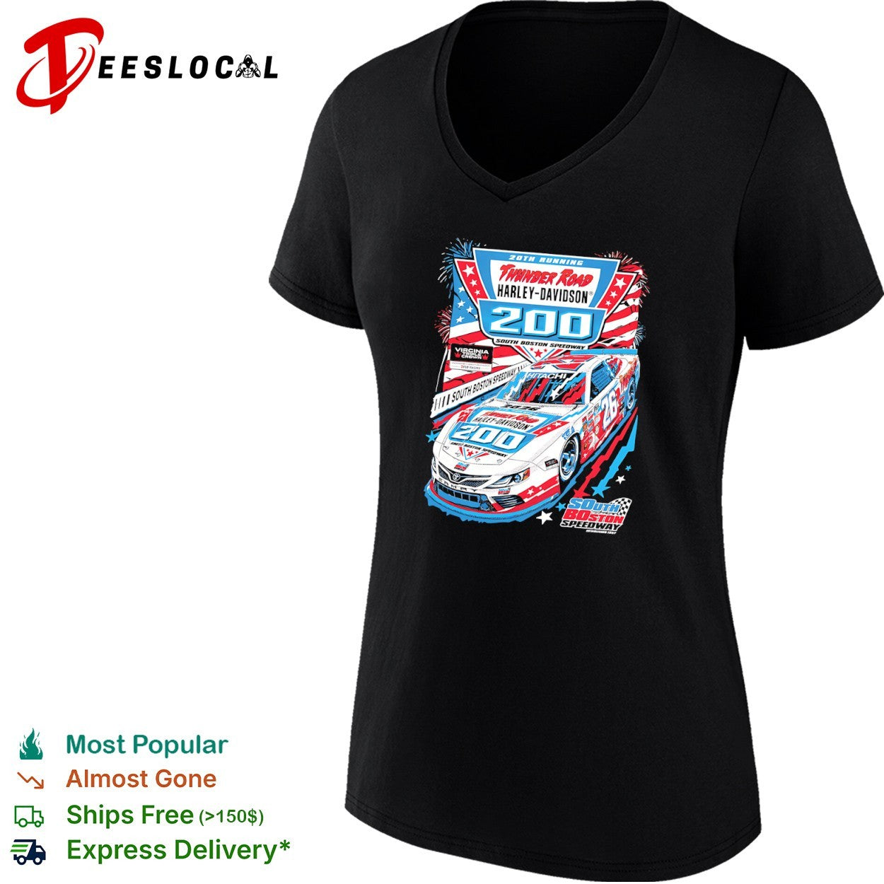 Thunder Road Harley-Davidson 200 South Boston Speedway 26 Toyota Camry Racing shirt