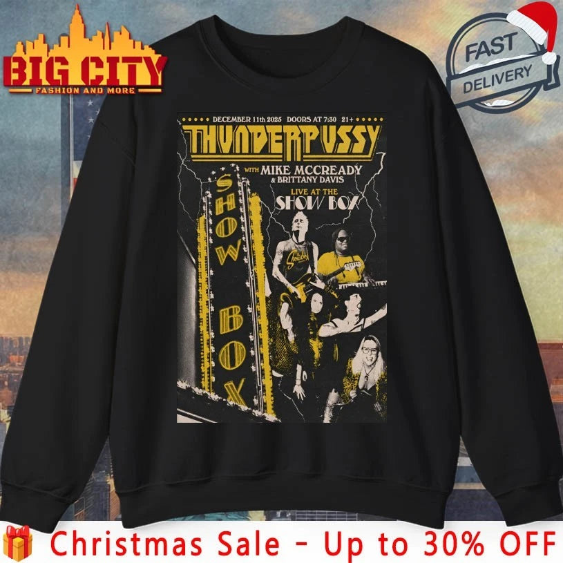 Thunderpussy Dec 11 2025 Seattle WA Poster shirt