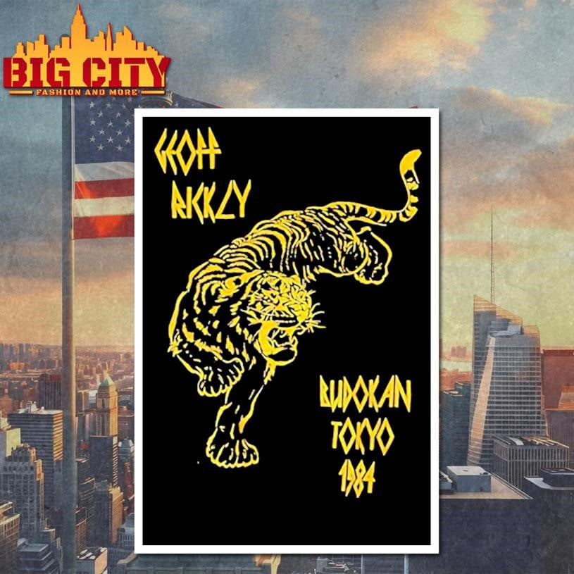 Tiger Geoff Akkly Budokan Tokyo 1984 Shirt