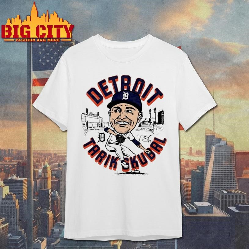 Tigers Tarik Skubal Player Signature Caricature Shirt
