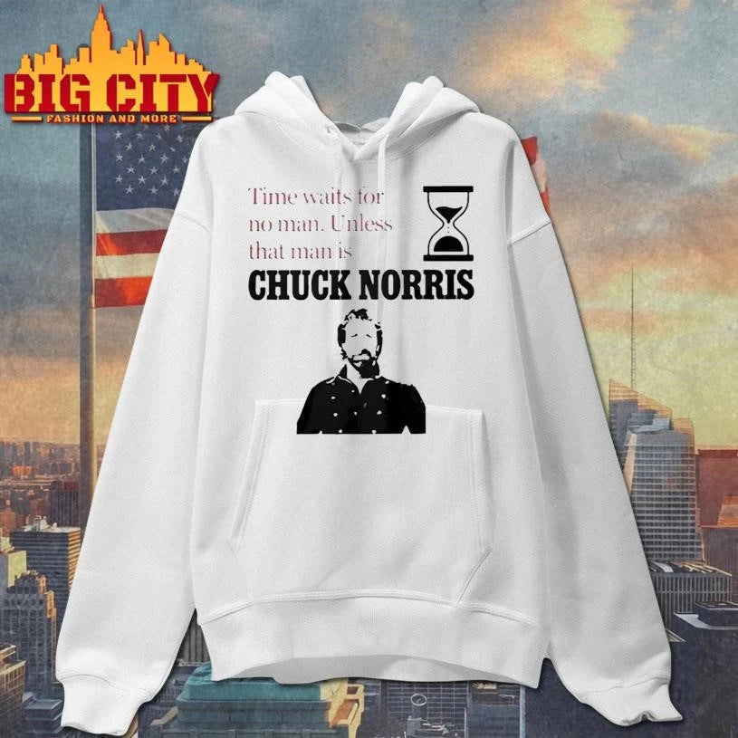 Time Waits For No Man Unless That Man Is Chuck Norris 2026 Classic Shirt