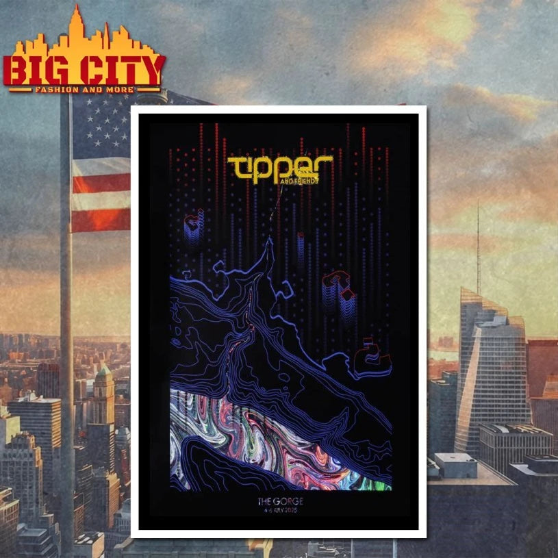 Tipper &amp; Friends July 4-6, 2025 Gorge Amphitheater in George, WA Poster shirts