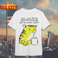 Tired Orange Cat Awake But At What Cost Shirt