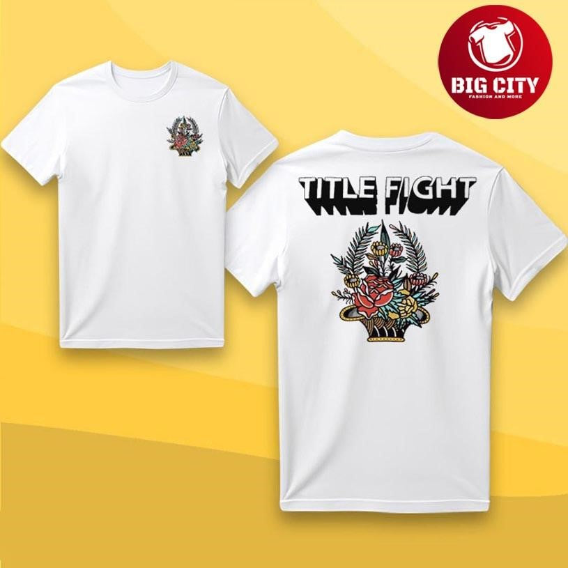 Title Fight Flowers Two Sided Shirt