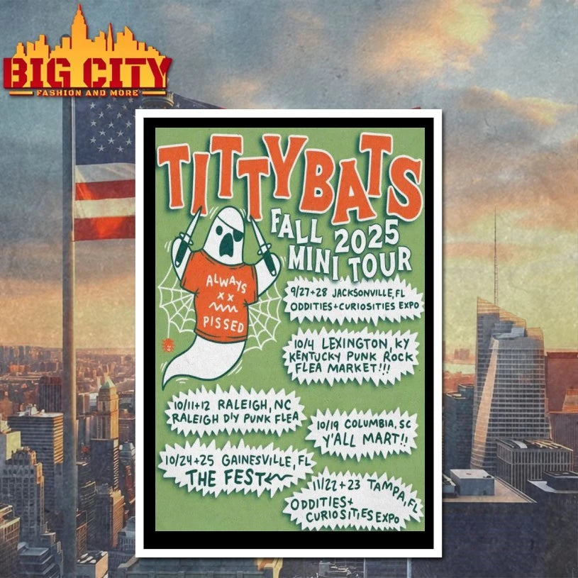 TittyBats Fall 2025 Mini Shows Poster shirt