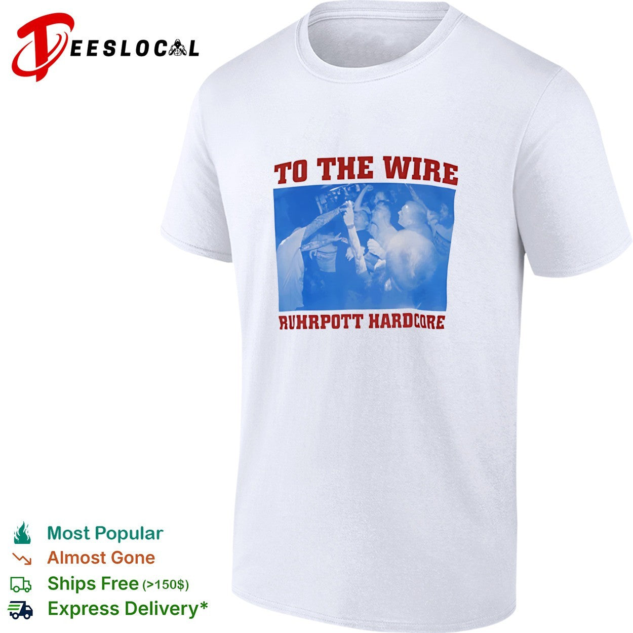 To The Wire Ruhrpott Hardcore concert vintage shirt