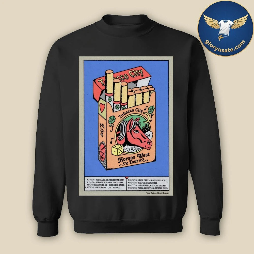 Tobacco City 2026 Horses West Poster Shirt