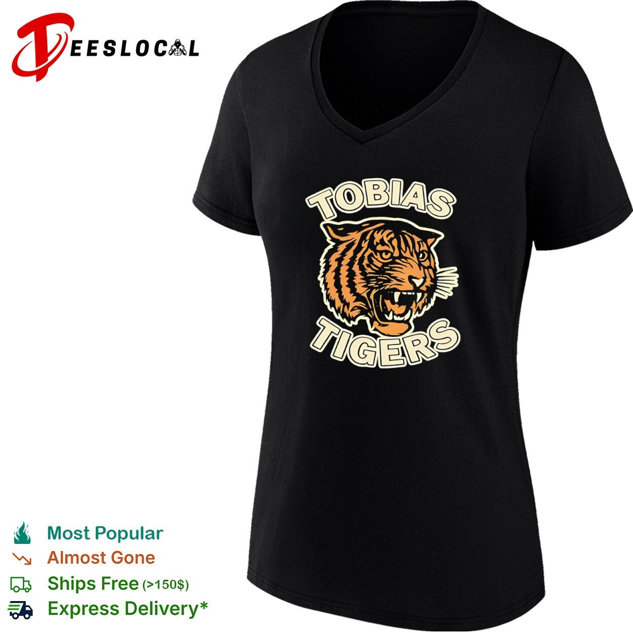 Tobias Tigers Mascot Logo Apparel Tobias Tigers shirt