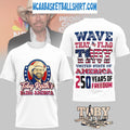 Toby Keith Wave That Flag America 250 Years Of Freedom T-Shirt