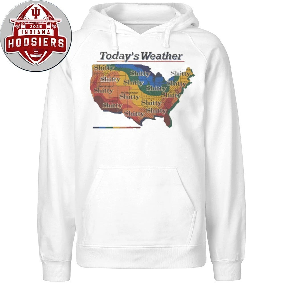 Today’s Weather Shitty Weather Map T-Shirt
