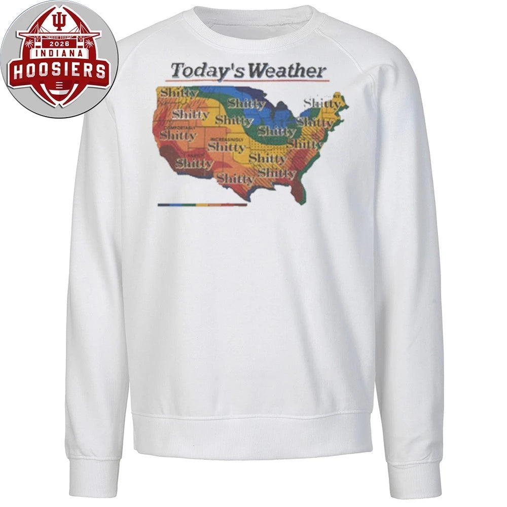 Today’s Weather Shitty Weather Map T-Shirt