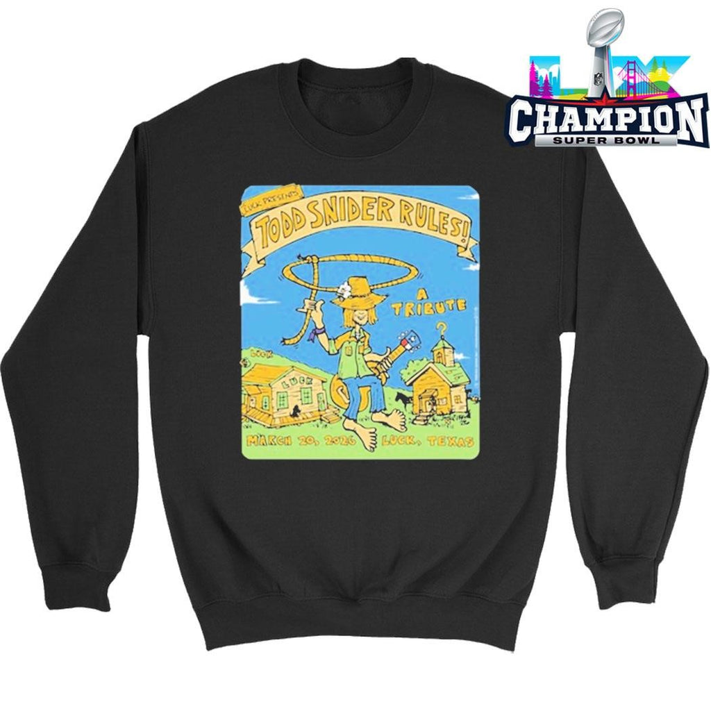 Todd Snider Rules Luck Tx March 20 2026 Shirt