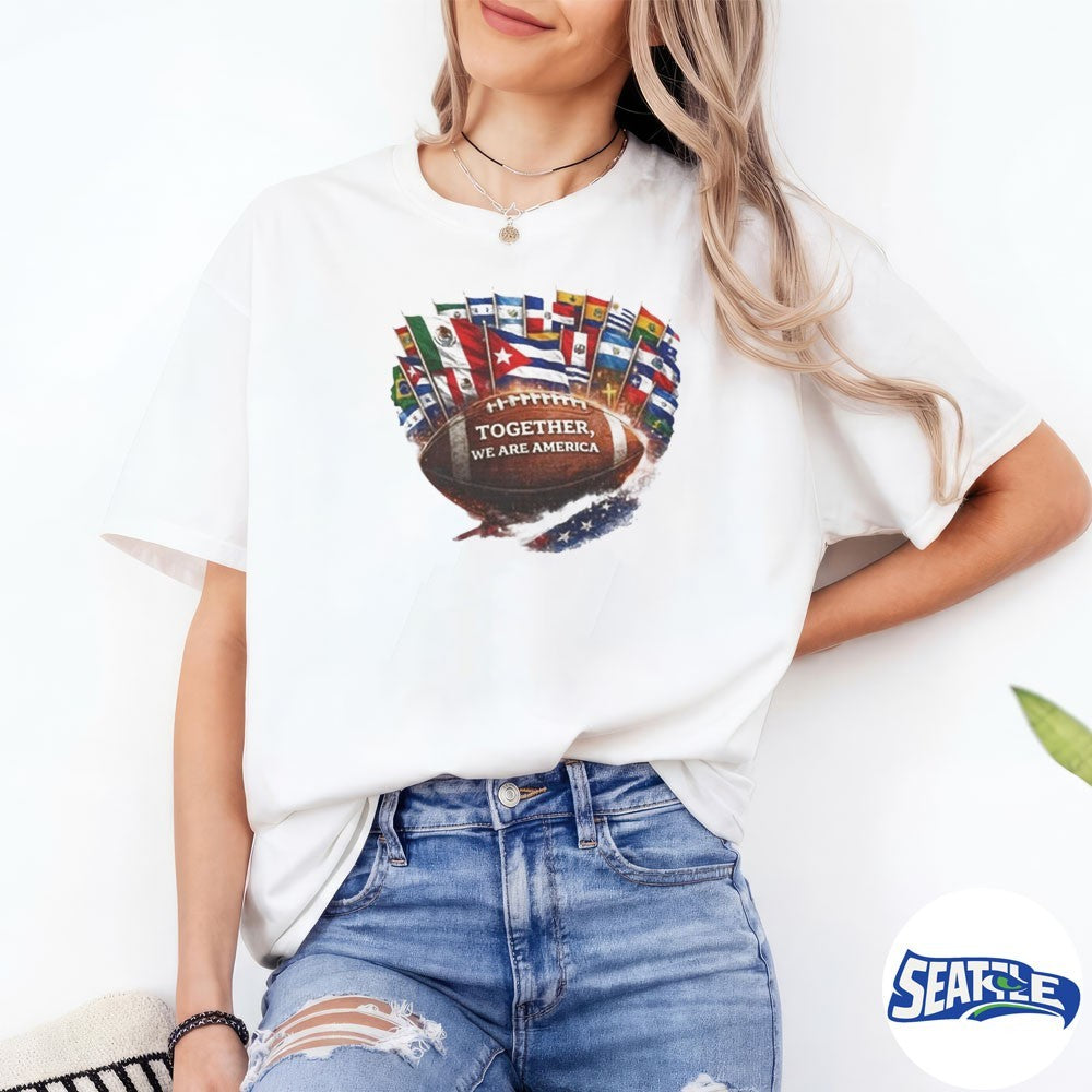 Together We Are America Country flags of the world shirt
