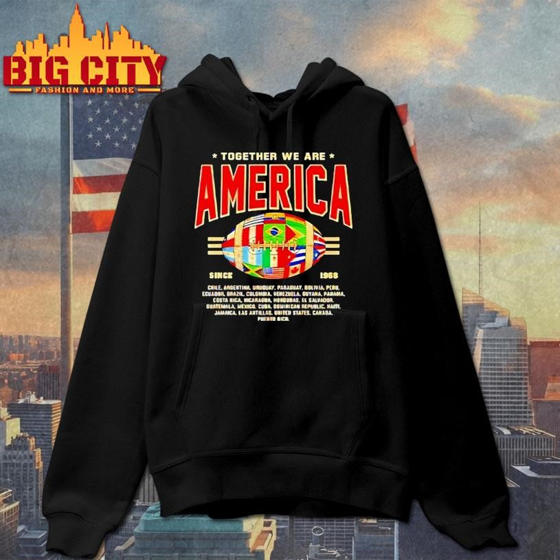 Together We Are America Football Since 1968 Flag Shirt