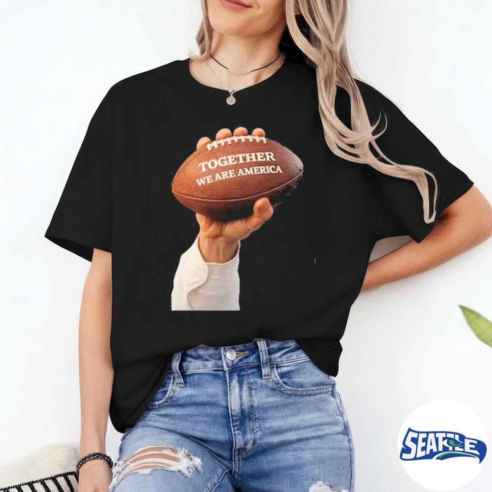 Together We Are America Footballl Bad Bunny Hand shirt