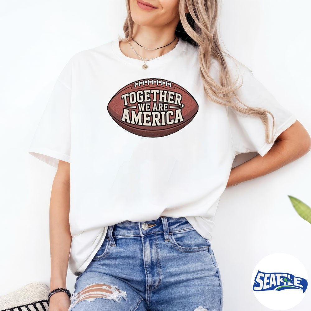 Together We Are America Inspirational Football Bad Bunny Shirt