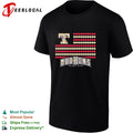 Toledo Mud Hens baseball flag logo and text design fan apparel graphic shirt