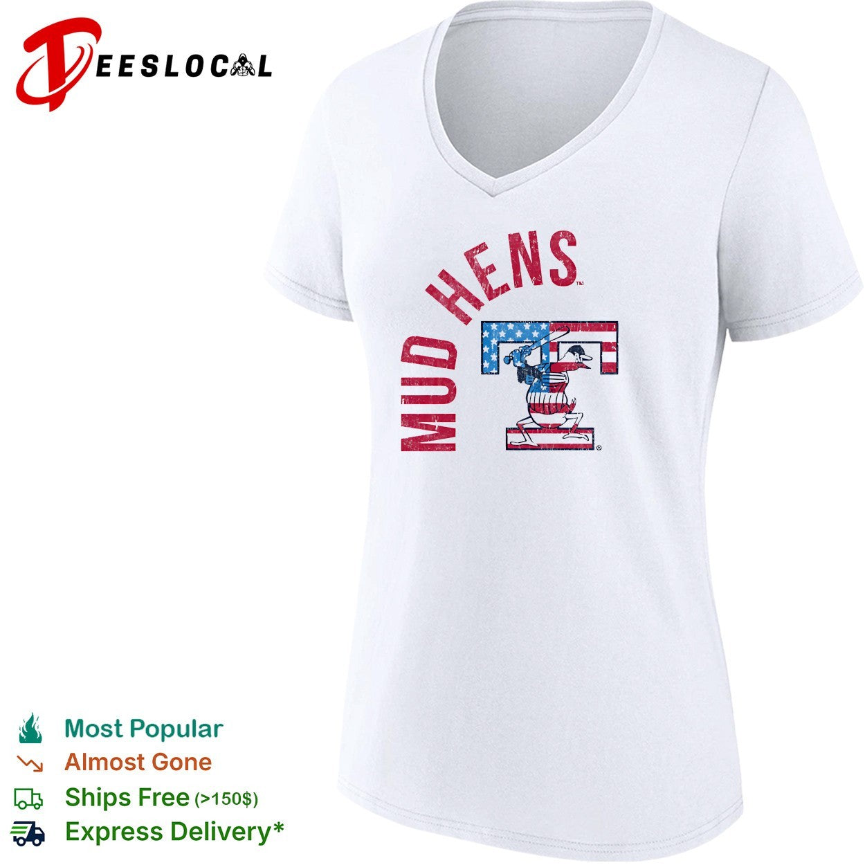 Toledo Mud Hens patriotic mascot shirt