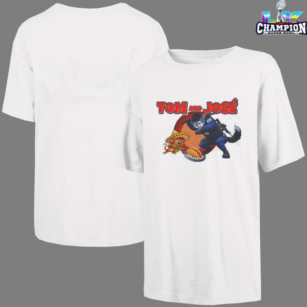 Tom And Jose Tom And Jerry X Ice Police Taco T-shirts