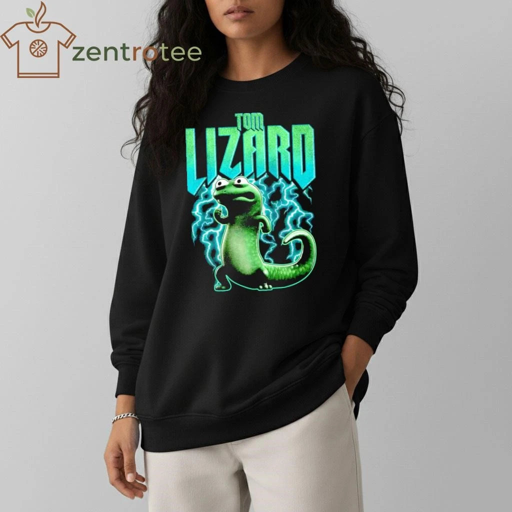 Tom Lizard cartoon thunder tee
