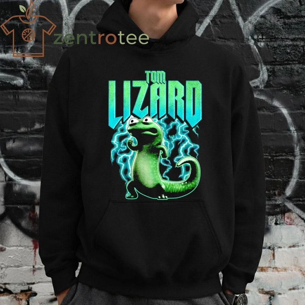 Tom Lizard cartoon thunder tee