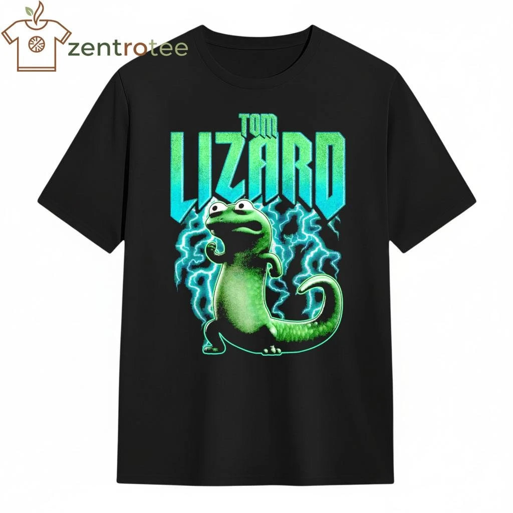 Tom Lizard cartoon thunder tee