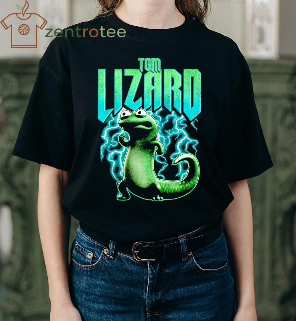 Tom Lizard cartoon thunder tee