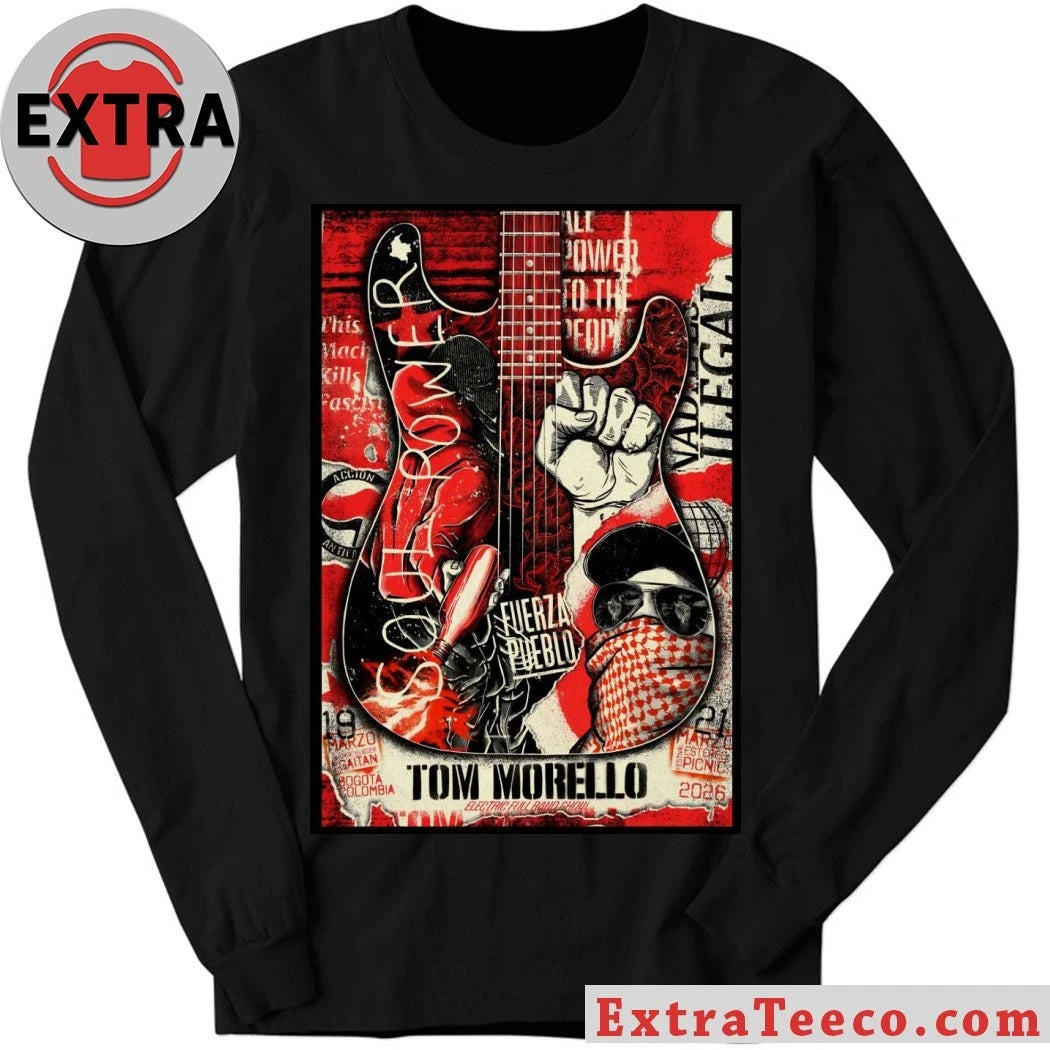 Tom Morello Mar 21 2026 Parque Simón Bolívar in Bogotá Colombia Poster Shirt