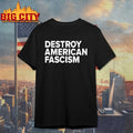 Tom Morello’s wearing destroy American fascism shirt