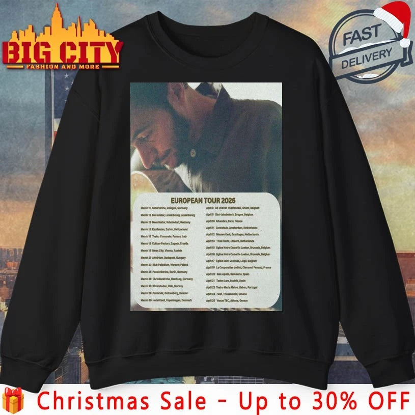 Tom Smith European New Tour 2026 Poster shirt