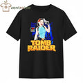 Tomb Raider Character With Gun Game tee
