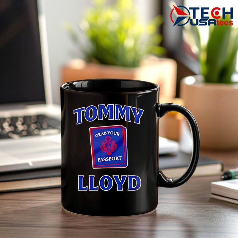 Tommy Lloyd grab your passport shirt