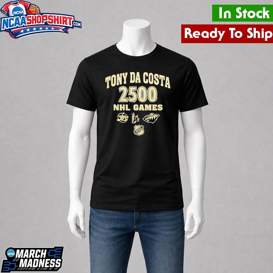 Tony Da Costa 2500 NHL Games Shirt