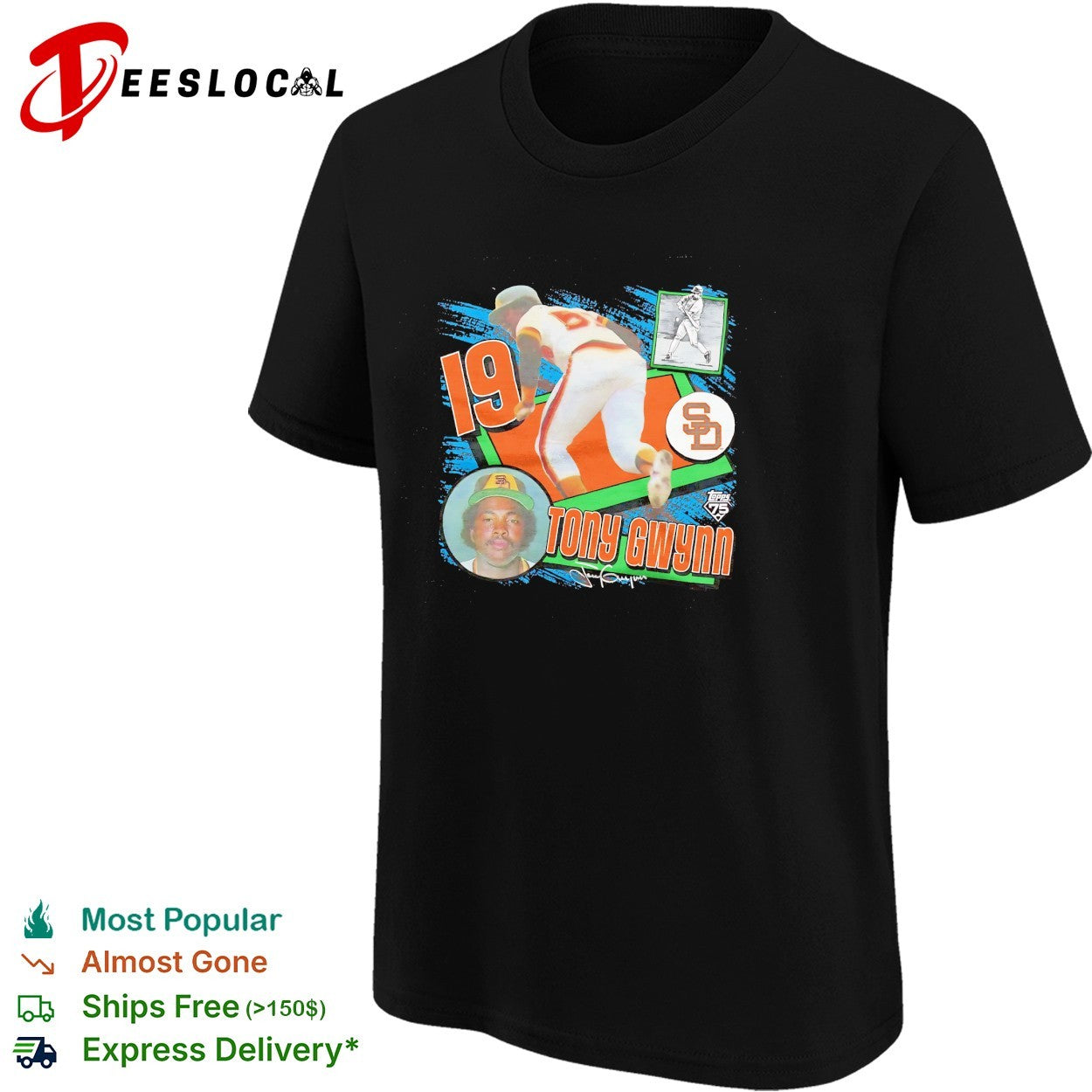 Tony Gwynn San Diego Padres baseball card shirt
