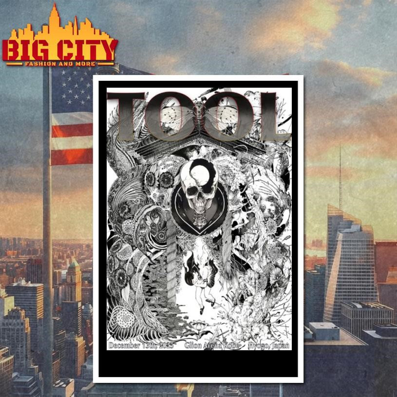 Tool Band Event Poster At Glion Arena Kobe On December 13 2025 Hyogo Japan Poster Shirt