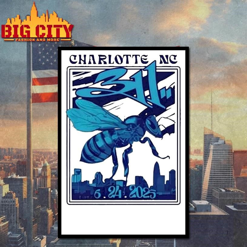 Top 311 June 24 2025 Charlotte Nc Tour Shirt