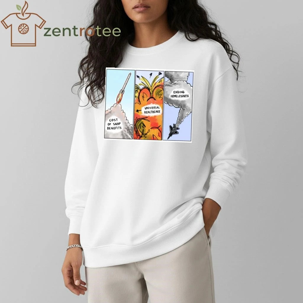 Top Cost of snap benefits Universal healthcare Ending Homelessness War tee