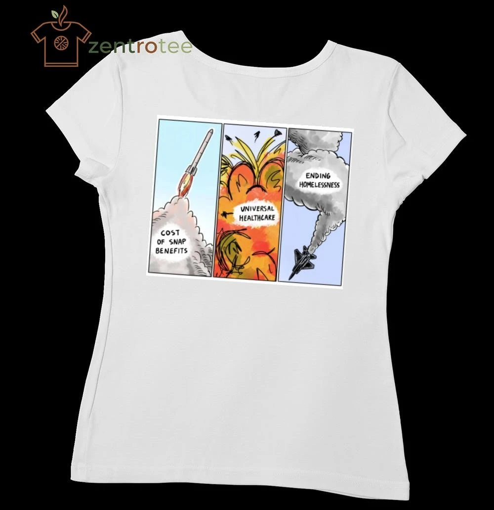 Top Cost of snap benefits Universal healthcare Ending Homelessness War tee