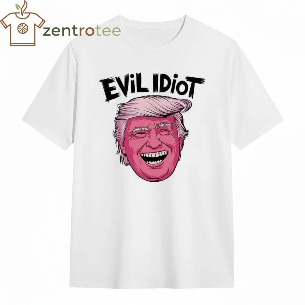 Top Evil Idiot Trump head tee