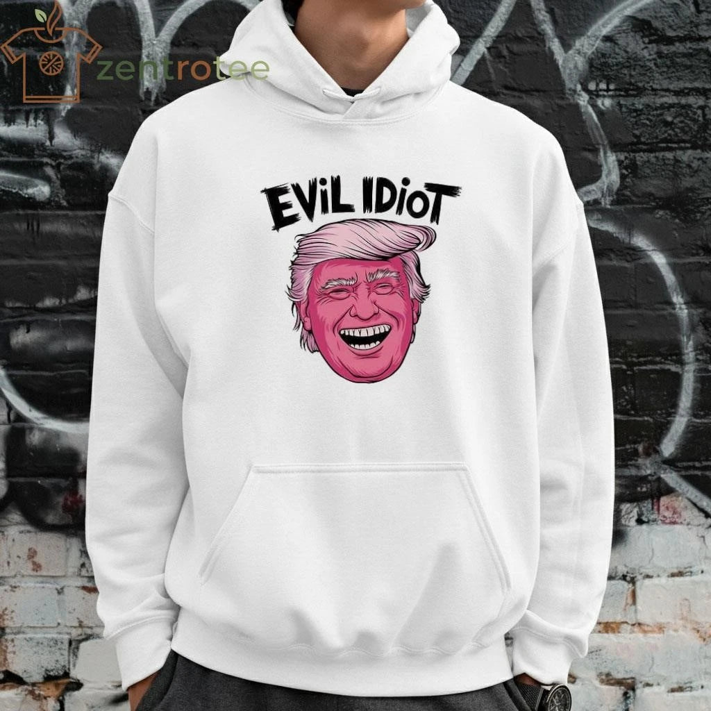 Top Evil Idiot Trump head tee