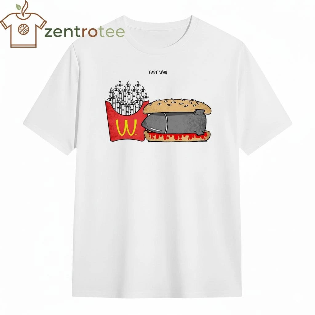 Top Fast food Mcdonald x fast war tee