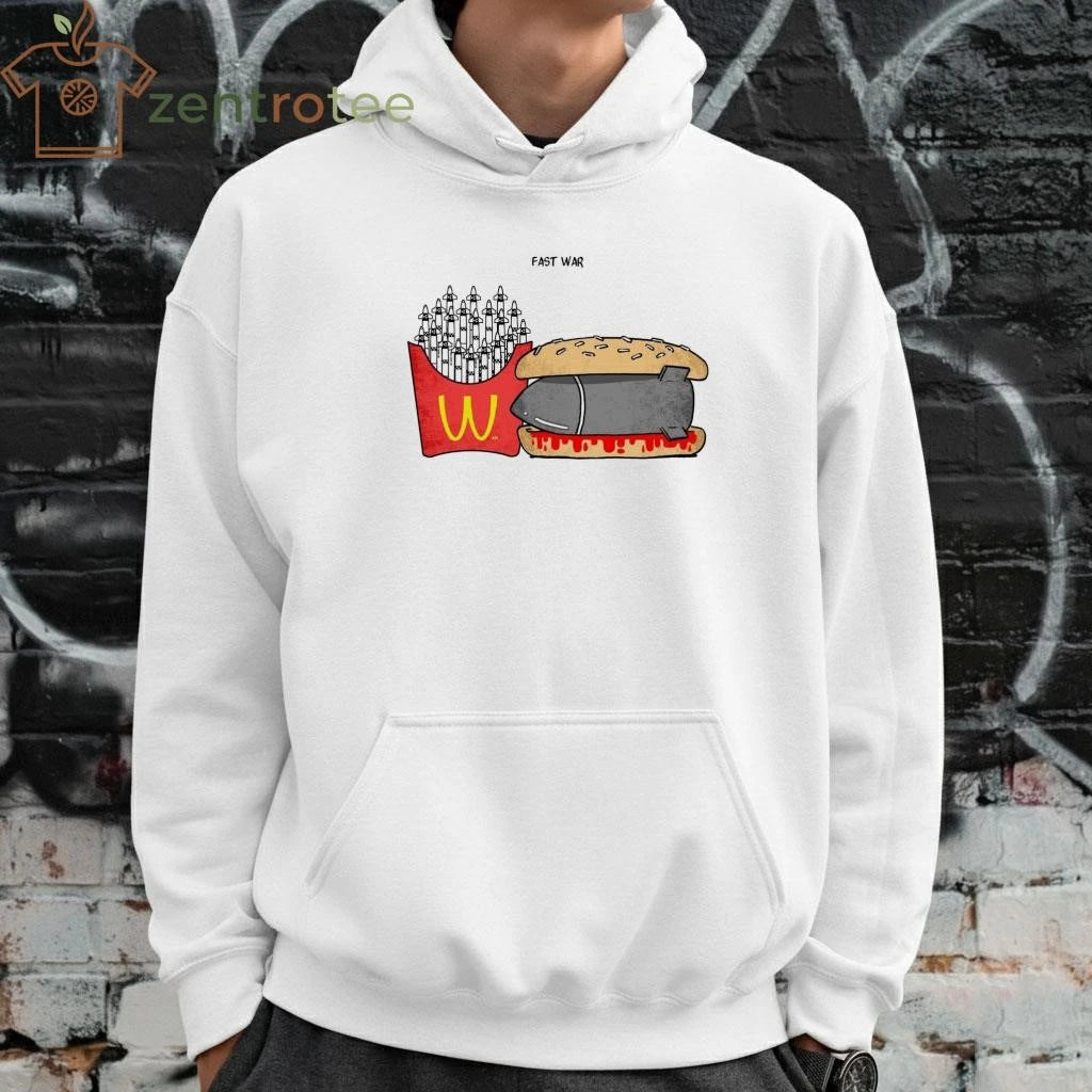 Top Fast food Mcdonald x fast war tee