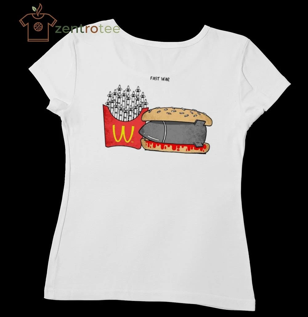 Top Fast food Mcdonald x fast war tee