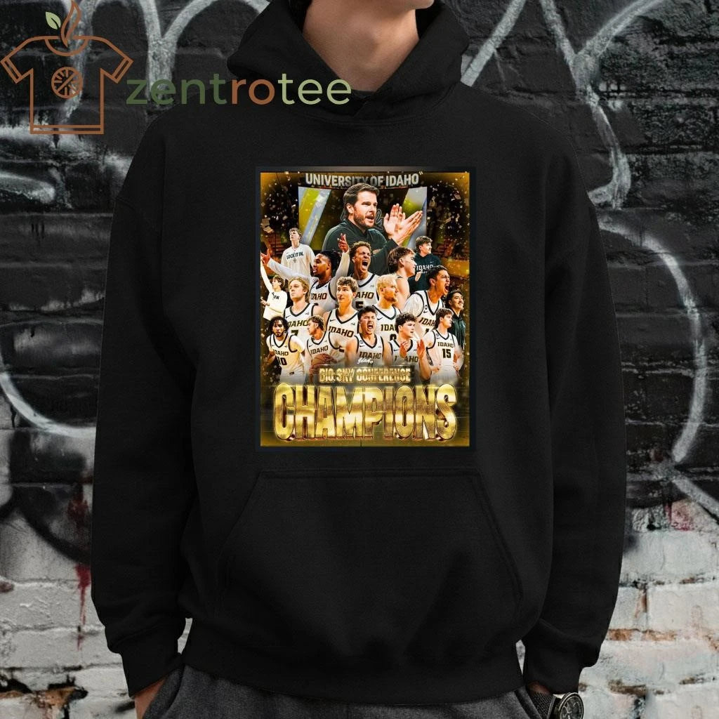 Top Idaho Vandals Men #8217 S Basketball 2026 Big Sky Conference Champions tee