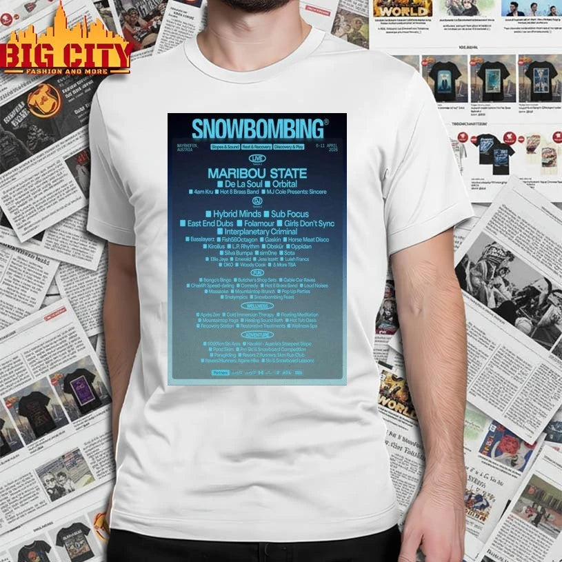 Top Snowbombing April 6-11 2026 Mayrhofen, Austria Poster Shirts